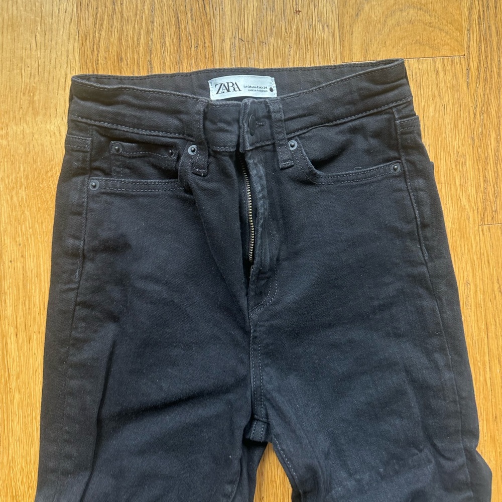 Zara black pants eu 34